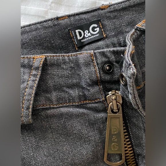 Dolce and Gabbana grey boot cut jeans flare leg jeans with